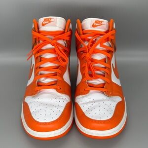Nike Dunk High Syracuse Men’s Orange and White Sneakers